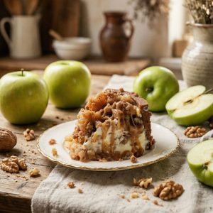 Manzana toffee pecana y queso