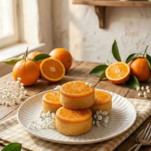 Tarta invertida naranja