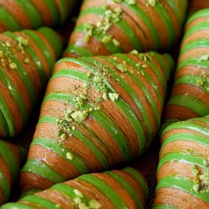 Croissant bicolor pistacho